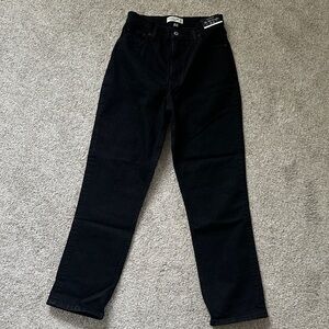 Abercrombie & Fitch The 90s Straight Curve Love Black Jeans